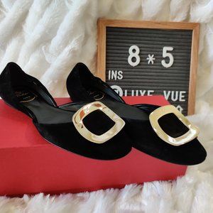 ✅SOLD✅Roger Vivier Ballerine Chips Suede d'Orsay 38.5
